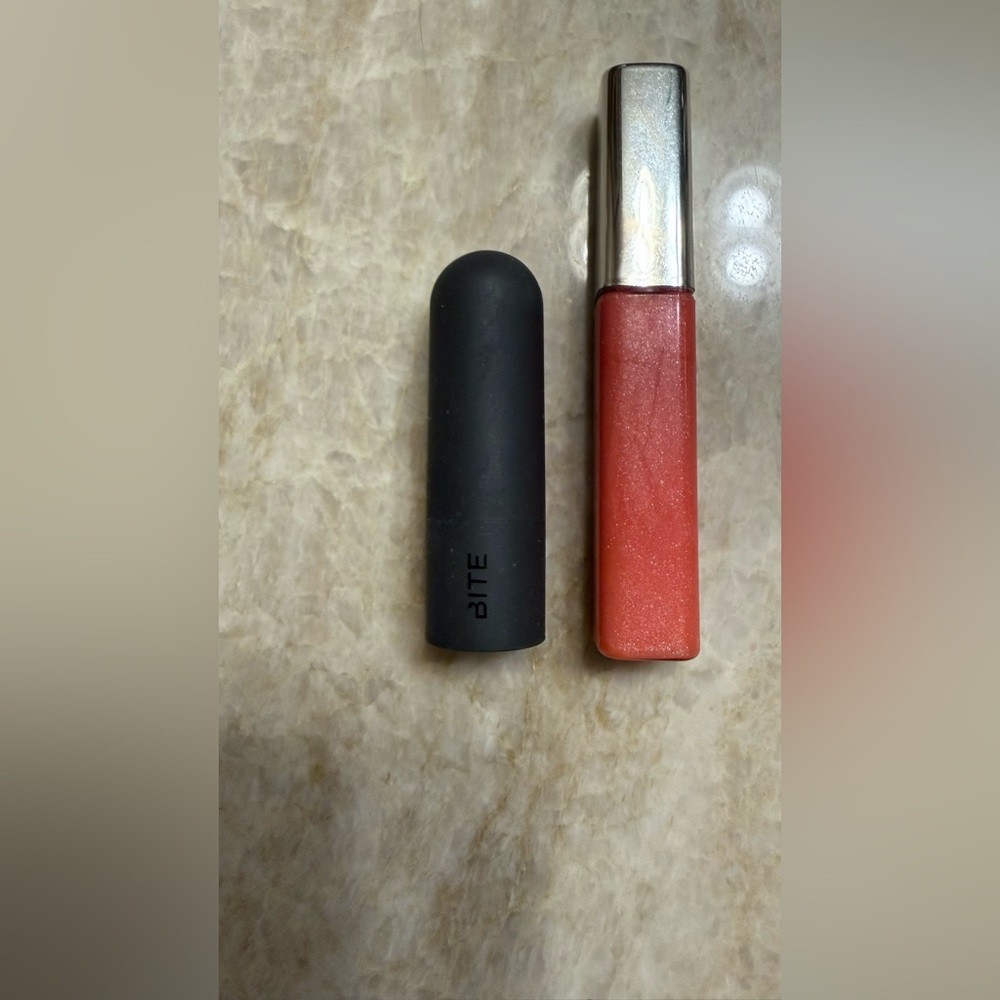 Bite Beauty Lipstick & Shimmery Coral Lip Gloss